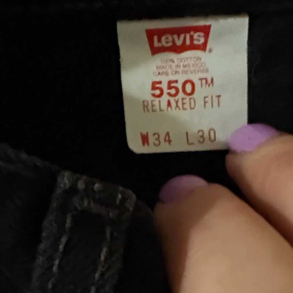 Levi's Midnight Black Jeans like new! Size 34 waist (W34, L30). 😄 - Picture 2 of 5